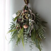 12月のワークショップ①「クリスマスグリーンスワッグ」