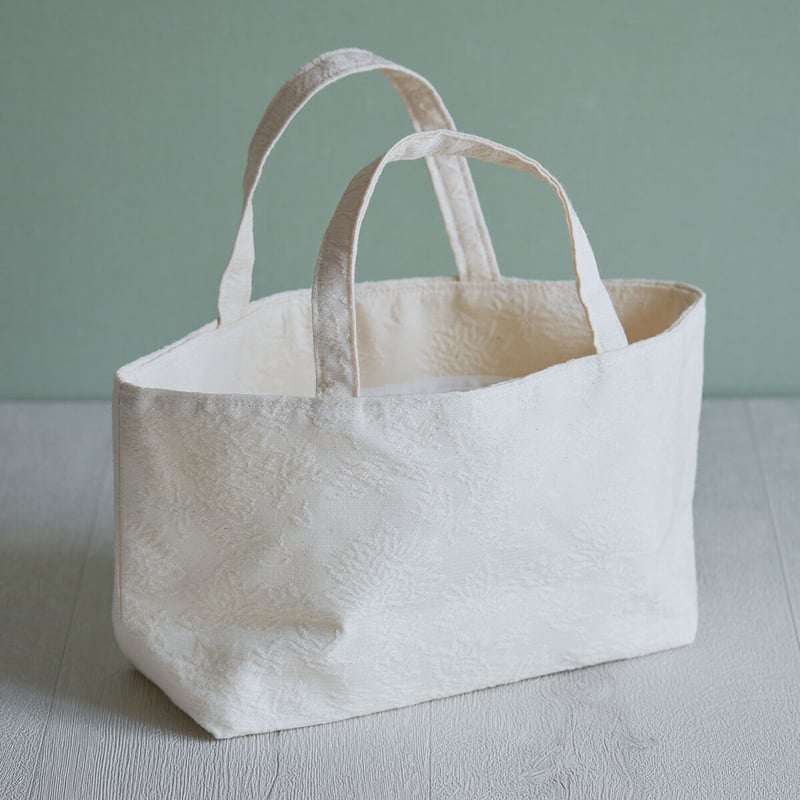 Jacquard Works》トートバッグ・横型(フラワーバッグ Jacquard Works》トートバッグ・横型(フラワーバッグ