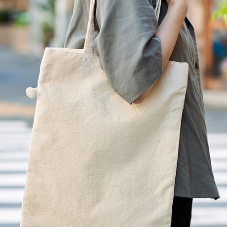 《Jacquard Works》トートバッグ・縦型（フラワーバッグ）