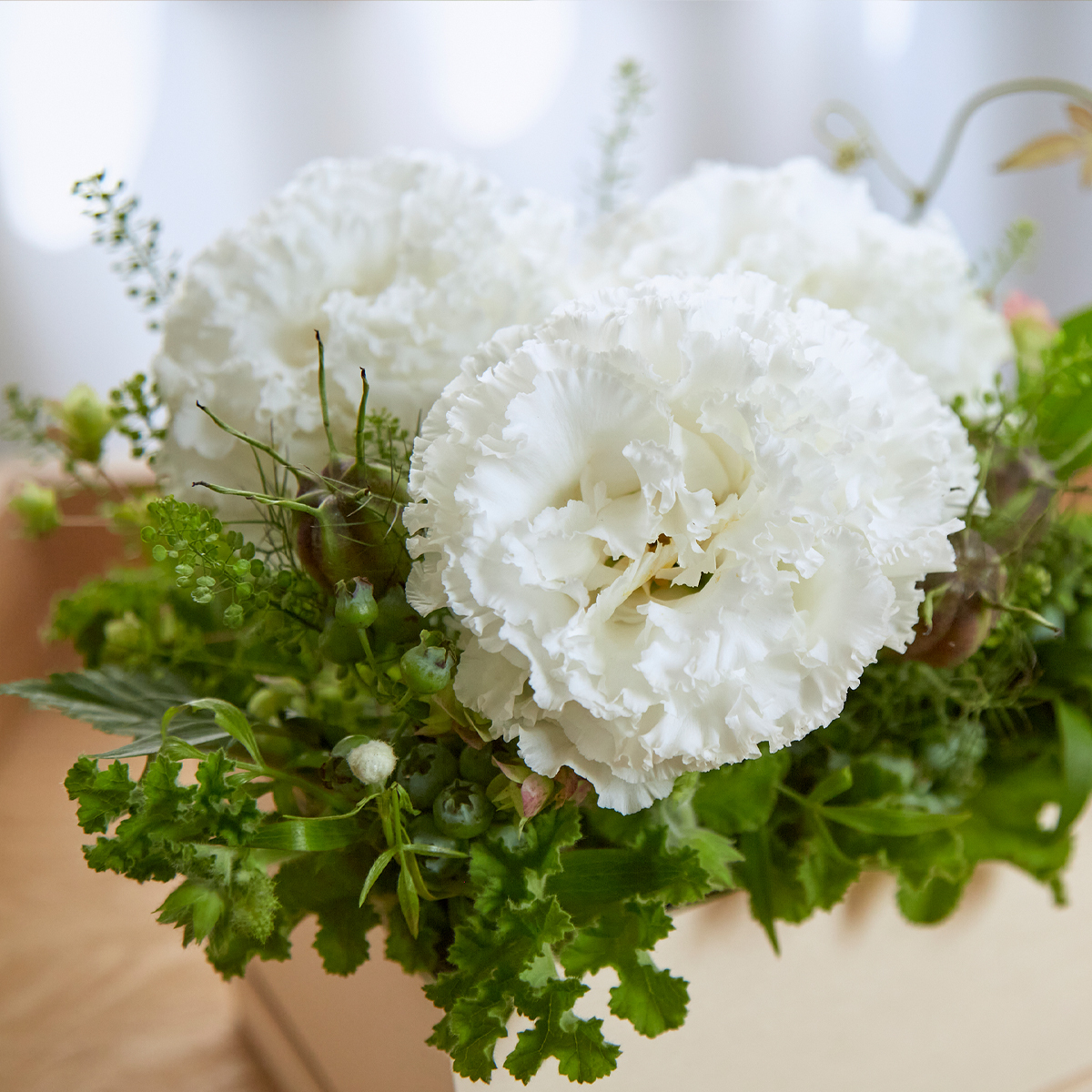 ことばの花箱 [ 思いやり ] トルコキキョウ | kusakanmuri