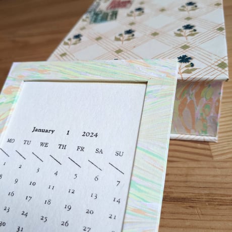2024 Letterpress Special Diary (Calendar + Notebook + Frame + Box)