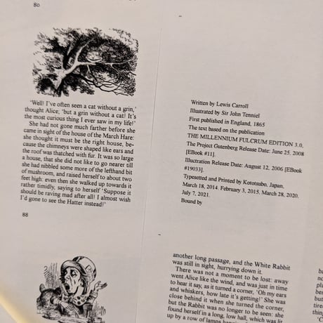 Alice's Adventures in Wonderland -unbound