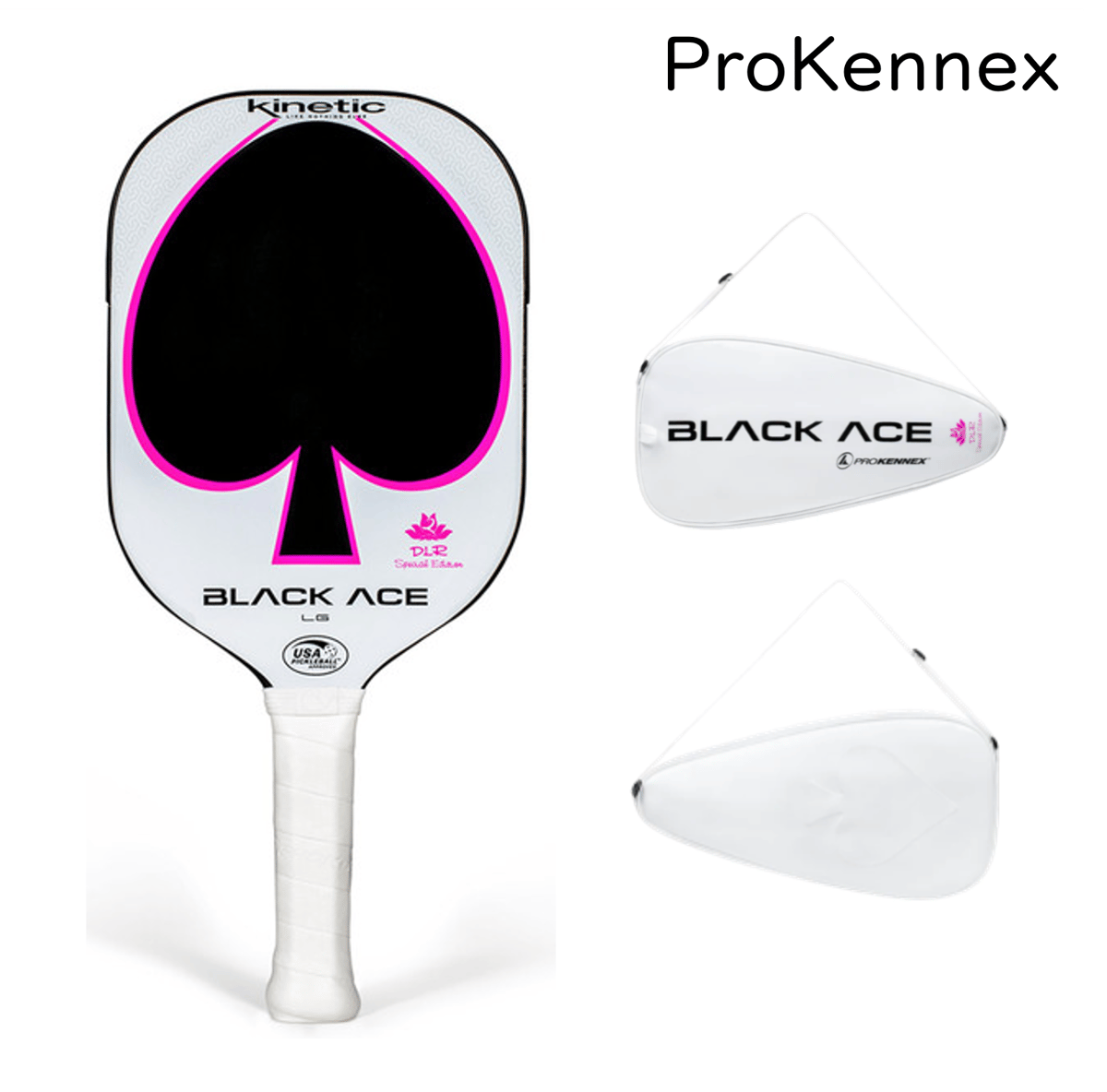 ProKennex Kinetic Black Ace XL パドル ケース付き ProKennex Kinetic Black Ace LG Paddle | Fast, Free Shipping!