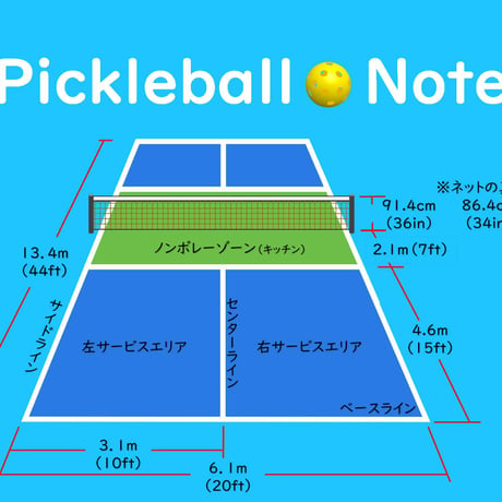 Pickleball Note（1ページ2面）