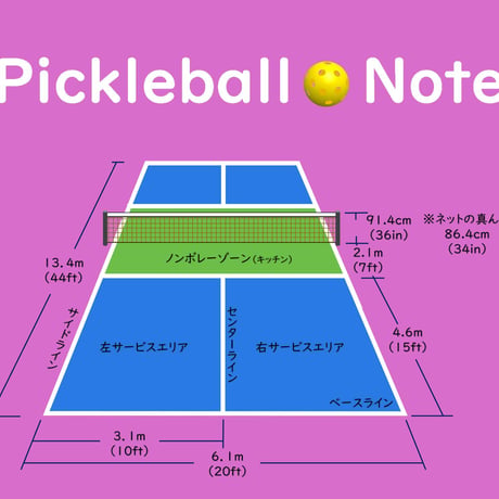 Pickleball Note（1ページ1面）