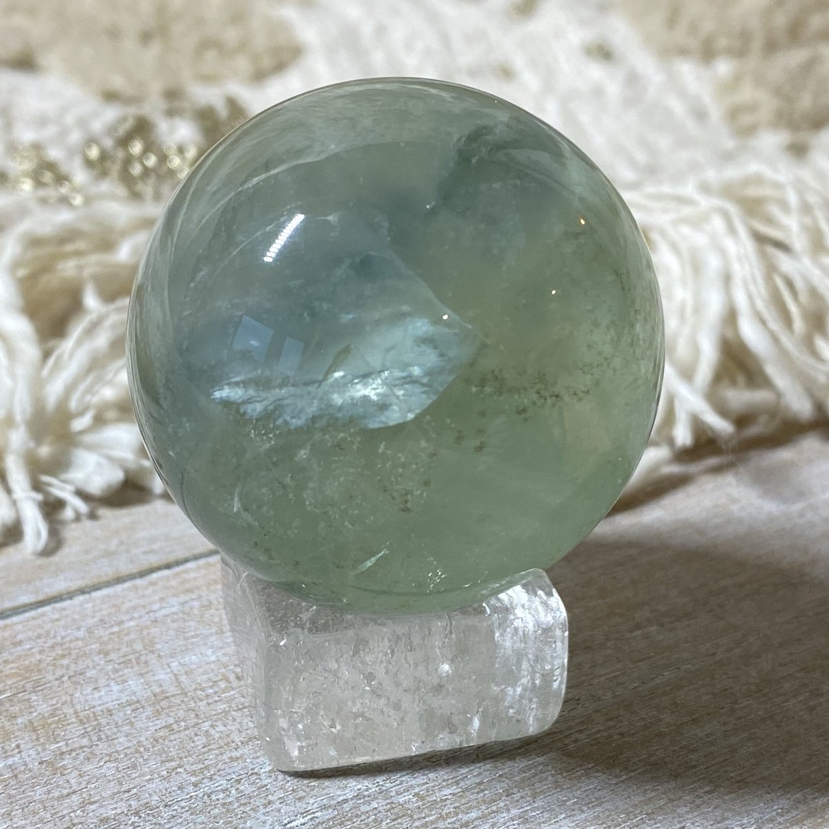 Green Fluorite Sphere