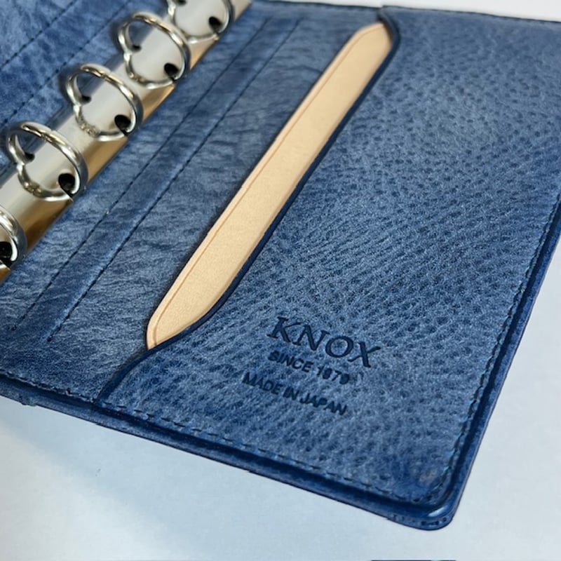 KNOX】N/PEARCE /エヌピアス（ブルー×ナチュラル）システム手帳 ミニ5