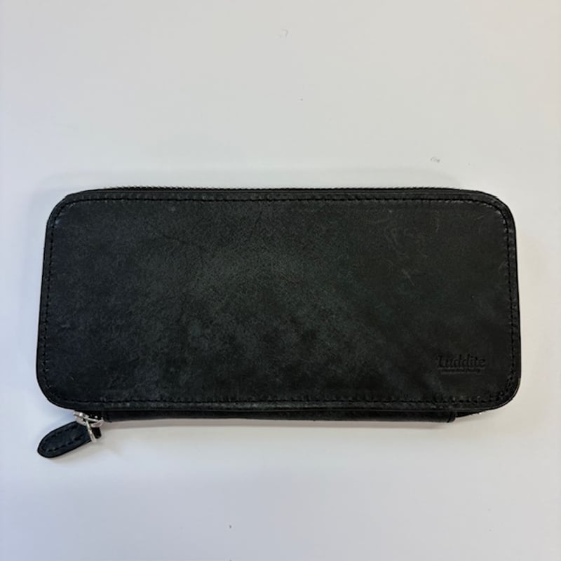 Luddite】レザーラウンドジップペンケース エッセンシャル MAYAレザー
