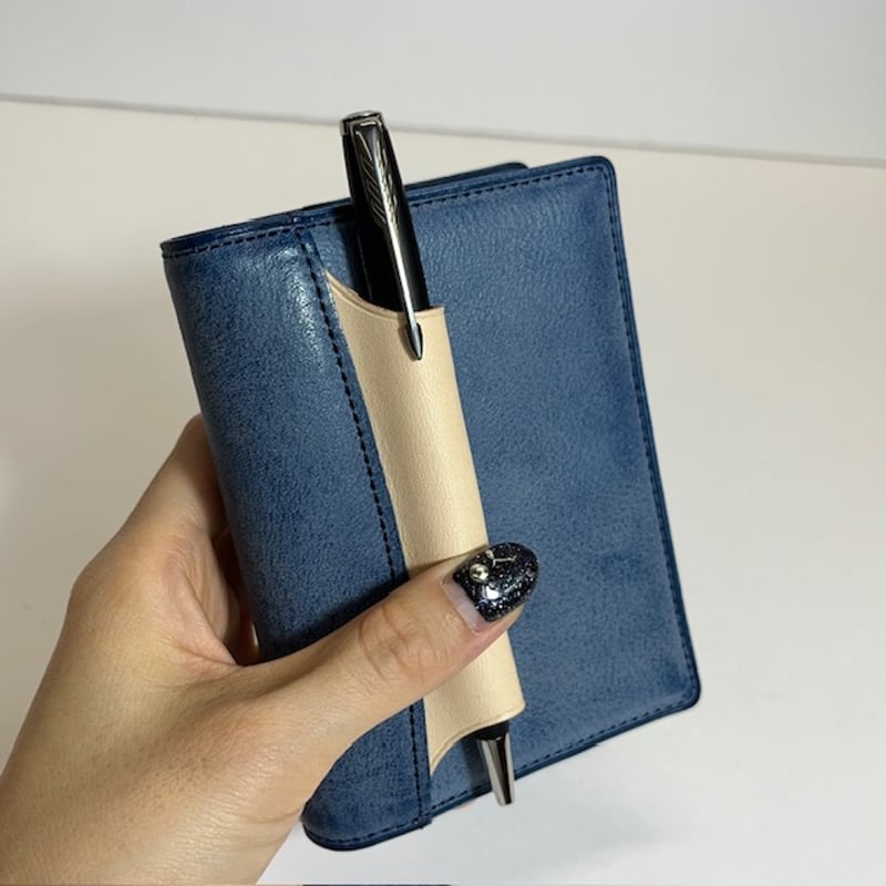 KNOX】N/PEARCE /エヌピアス（ブルー×ナチュラル）システム手帳 ミニ5