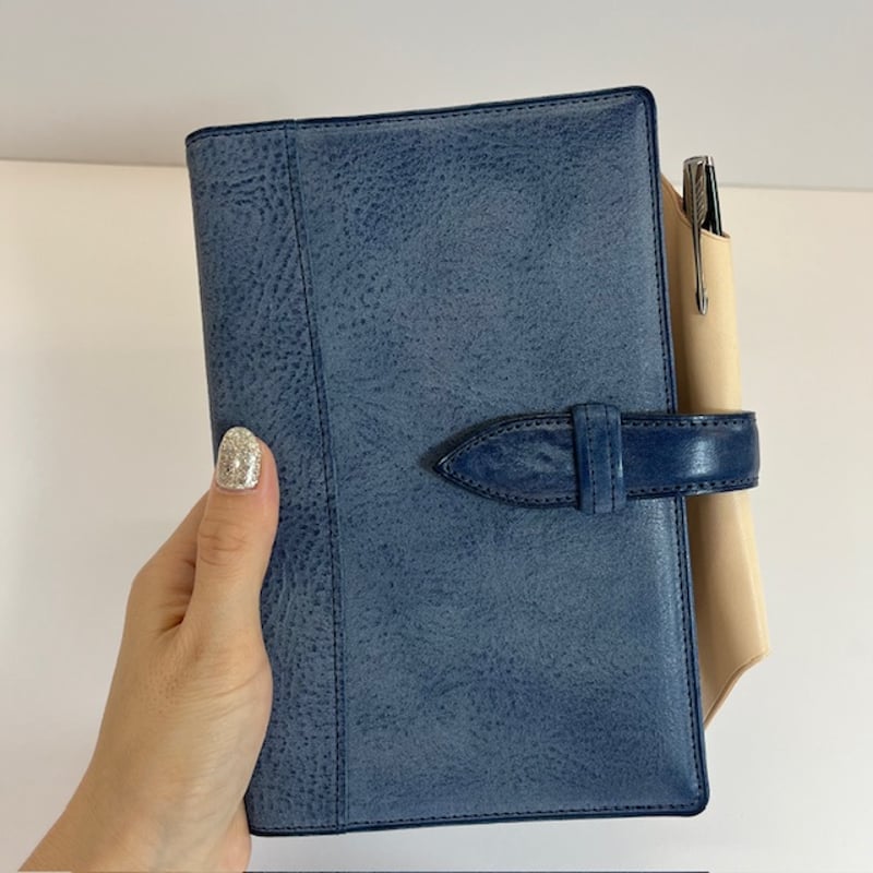 KNOX ノックス オーセン 手帳 バイブル ネイビー 16mm