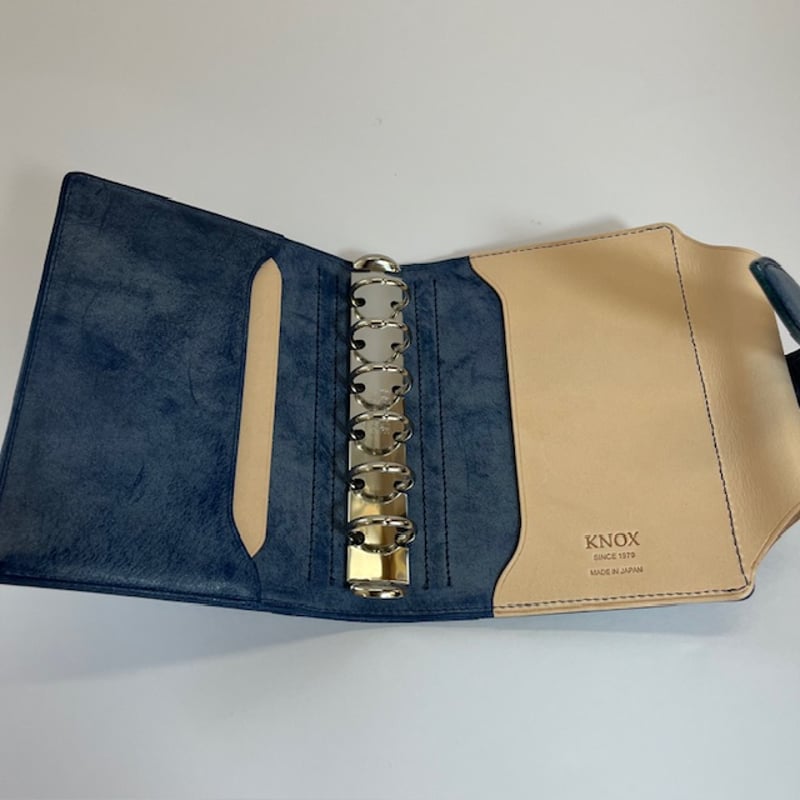 KNOX】N/PEARCE /エヌピアス（ブルー×ナチュラル）システム手帳 ミニ6 