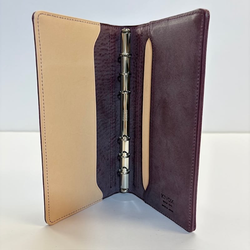 KNOX】N/PEARCE /エヌピアス（すもも×ナチュラル）システム手帳 ナロー 