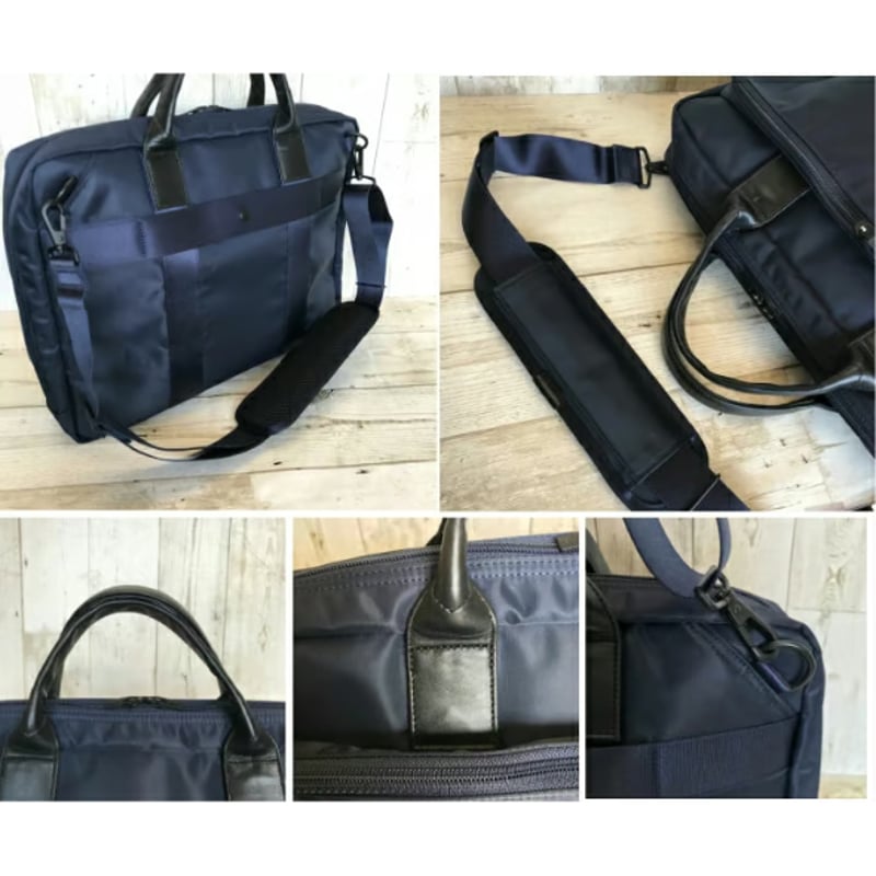 美品 PORTER TIME ハンドバッグ 2way 2層 ナイロン ブラック PORTER】TIME/タイム 2WAYブリーフケース〈吉田カバン正規取扱店