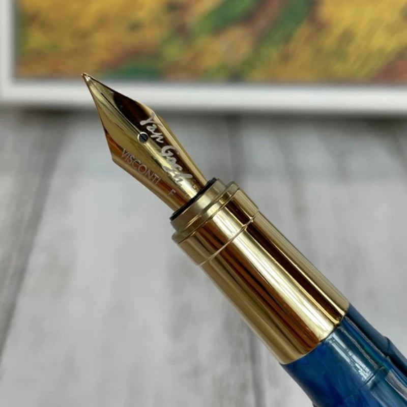 VISCONTI 万年筆 旨く Mニブ 中字 VAN GOGH ゴッホ !