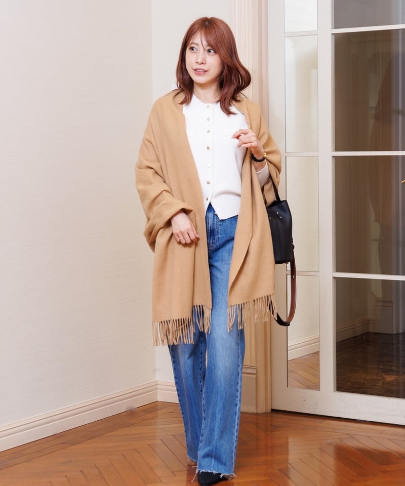 カシミヤ混大判ストール | HELLO BY FUMIO KANAGAWA