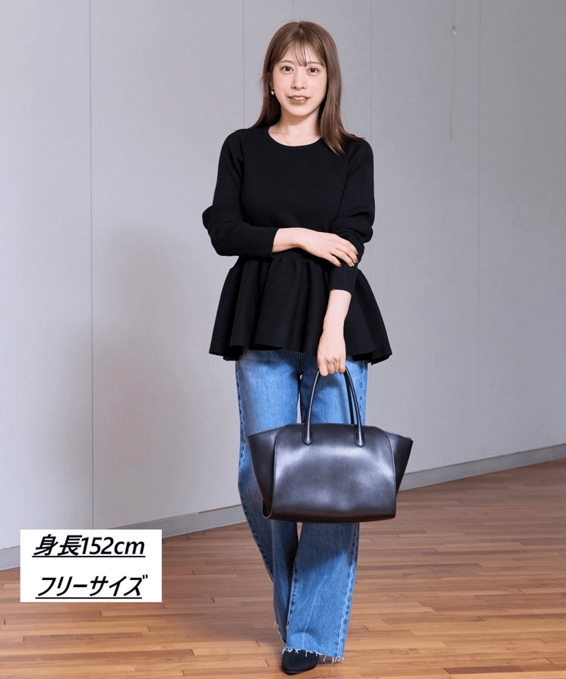 洗える】ペプラム切替リブニット | HELLO BY FUMIO KANAGAWA