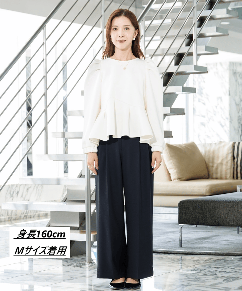 洗える・楽ちん】ダンボールニット パワショルペプラム | HELLO BY