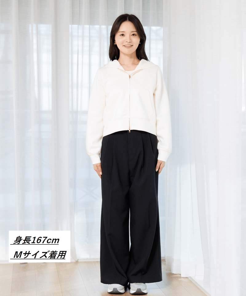 洗える・楽ちん】ダンボールニットZIPパーカー | HELLO BY FUMIO