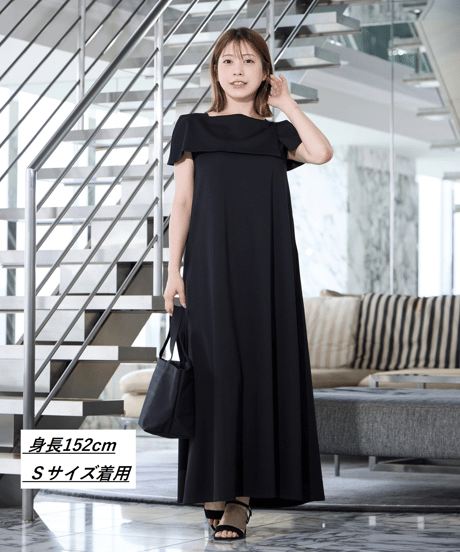 【洗える・ドライタッチ・透けない】ポンチケープＴシャツワンピース・6/19(金)20:00発売開始