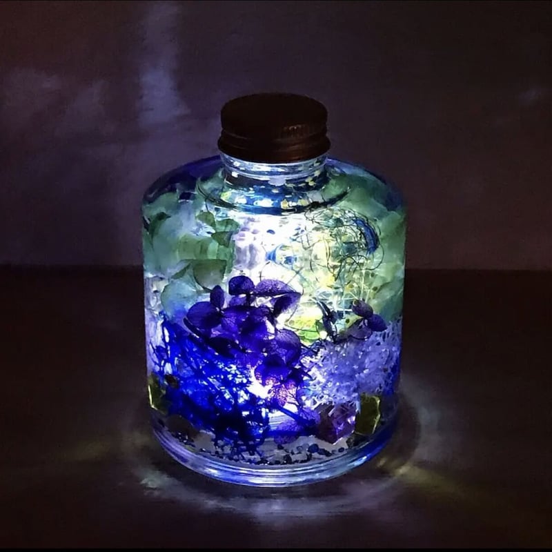 星屑の森』プリザーブドフラワーとクリスタルのメルヘンハー