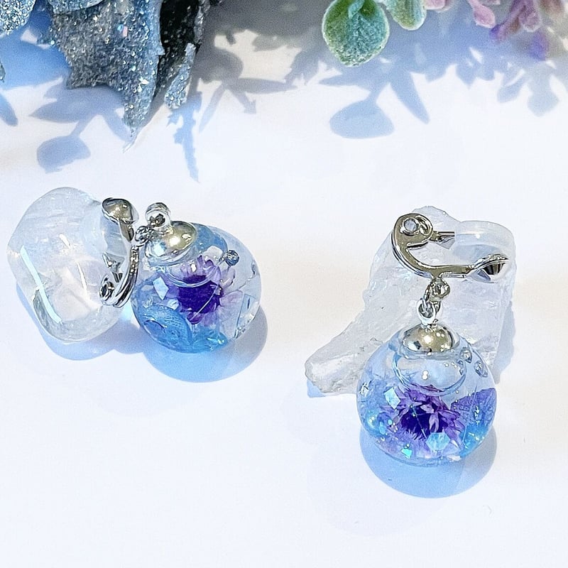 魔法使いの魔法硝子〜涼やかな水の結晶〜』プリザーブドフラワーと