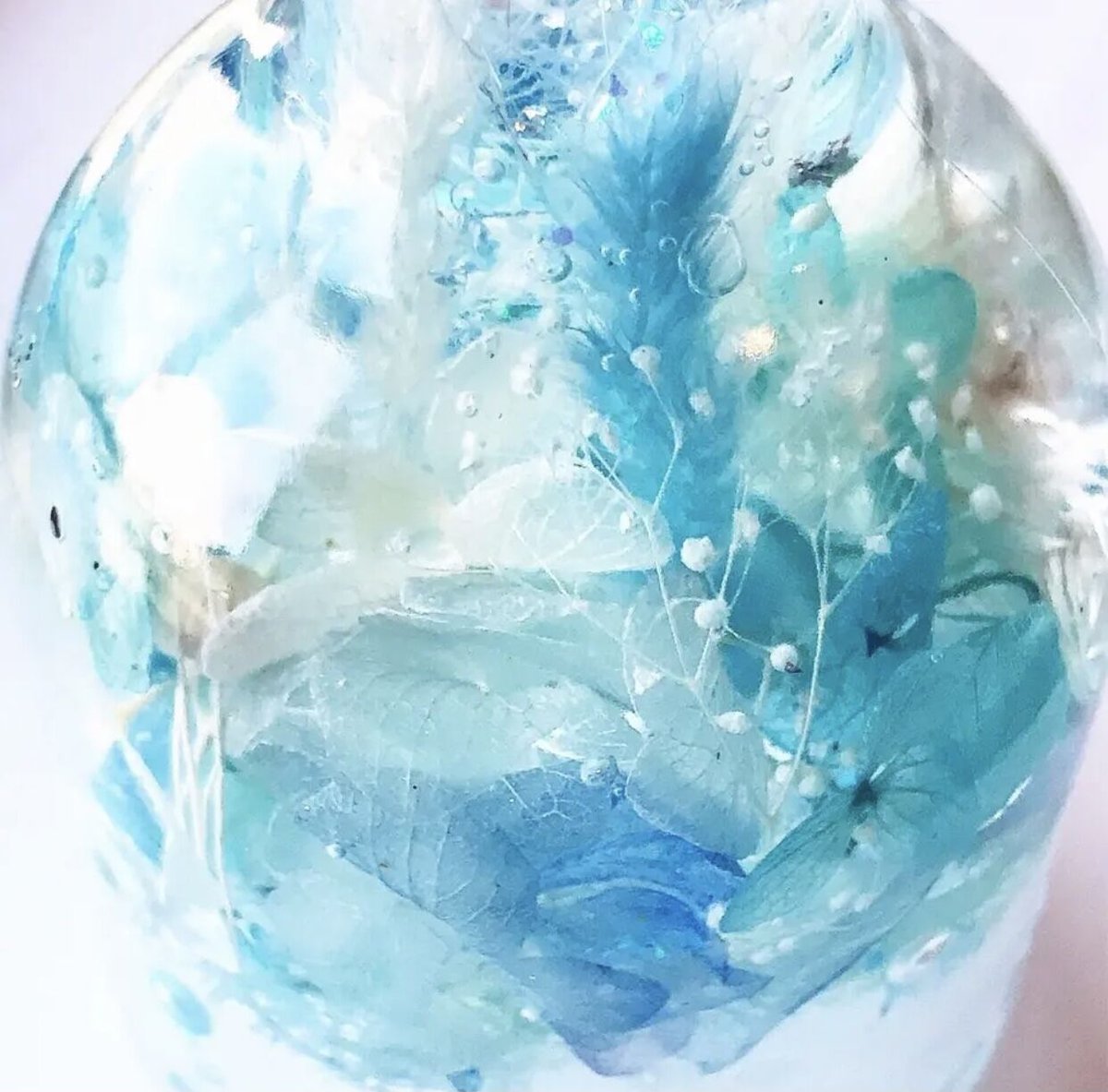 大空の森』プリザーブドフラワーとクリスタルのメルヘンハーバリウム