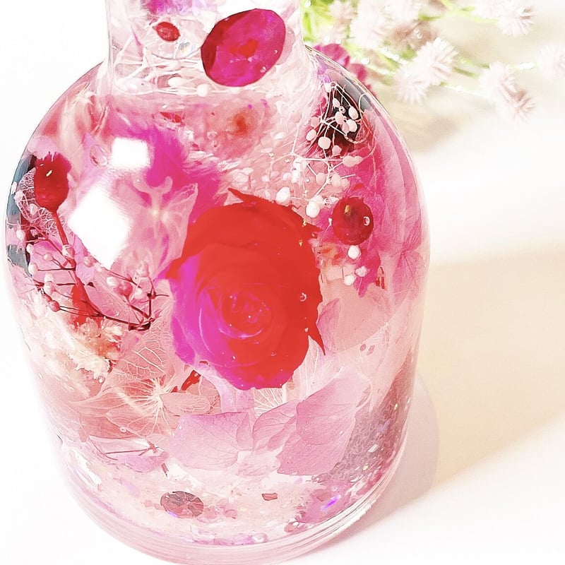 期間限定『宝石の森〜麗しのルビー〜』プリザーブドフラワーと