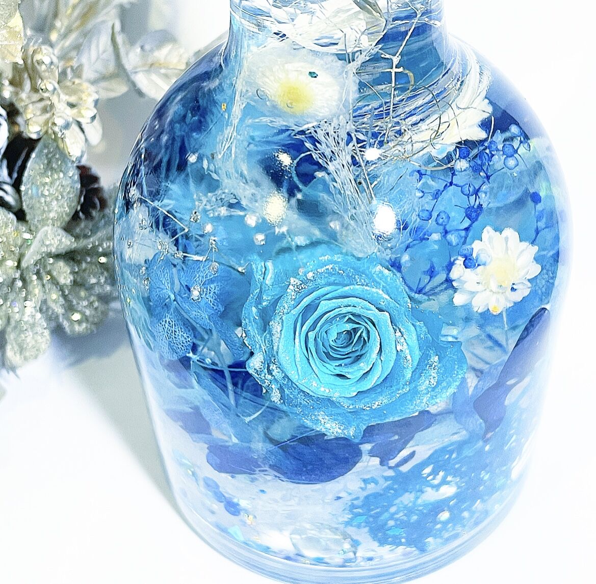 期間限定*『宝石の森〜創造のターコイズ〜』プリザーブド 期間限定*『宝石の森〜創造のターコイズ〜』プリザーブド