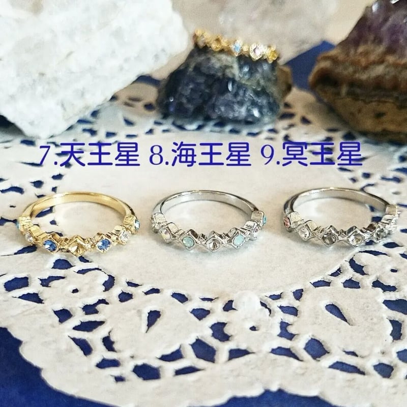 スワロスキーネックレス　指輪 Una ネックレス, ラウンドカット, ブルー, ロジウム・プレーティング