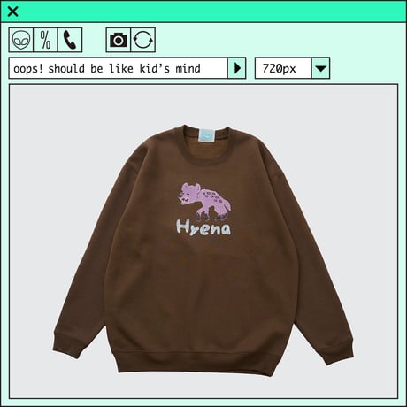 %psh Hyena sweat　/　OPS-2403 BROWN