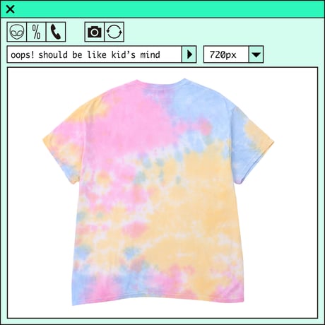 %psh smiley tie dye tee　/　SF-OPS2202 ONE COLOR
