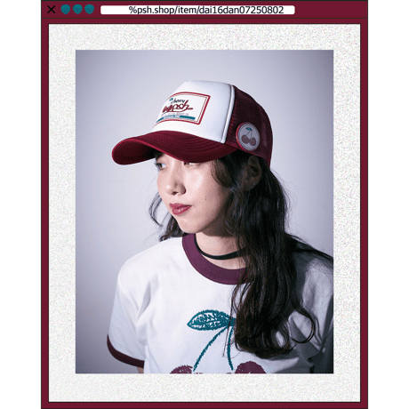 %psh cherry can badge　/　OPS-2505 BURGUNDY