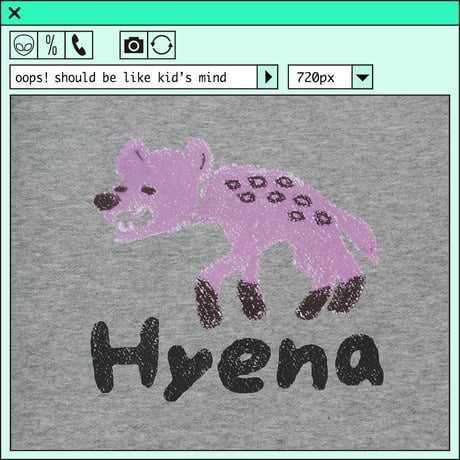 %psh Hyena sweat　/　OPS-2403 HEATHER GRAY