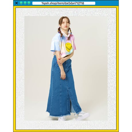 %psh smiley tie dye tee　/　SF-OPS2202 ONE COLOR
