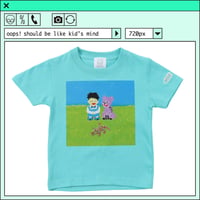 %psh wanikun kids tee  (ジミー大西【POPOUT】コラボ)　/　JO-OPS2203 MINT