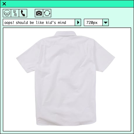 %psh smiley shirt　/　SF-OPS2203 WHITE