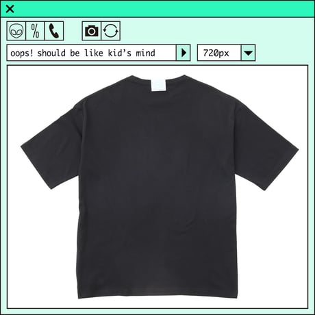 %psh crayon patch tee　/　OPS-WA001 BLACK