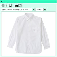 %psh Hyena Long Sleeve Shirt　/　OPS-2201 WHITE