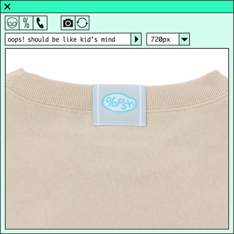 %psh HeM crew neck sweat(裏起毛)　/　HM-OPS2202 SAND BEIGE