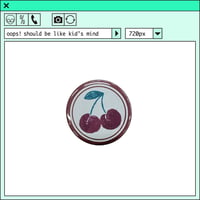%psh cherry can badge　/　OPS-2505 BURGUNDY
