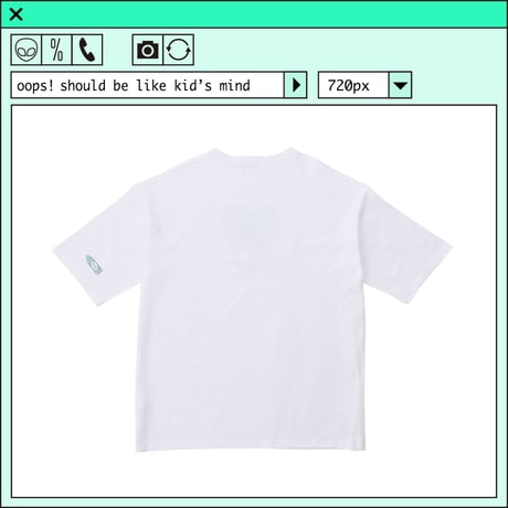 %psh retro crayon art Tee　/　OPS-2206 MINT