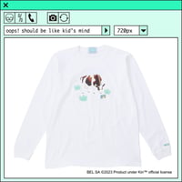 %psh Kiri™ long sleeve tee　/　KIR-OPS2301 WHITE