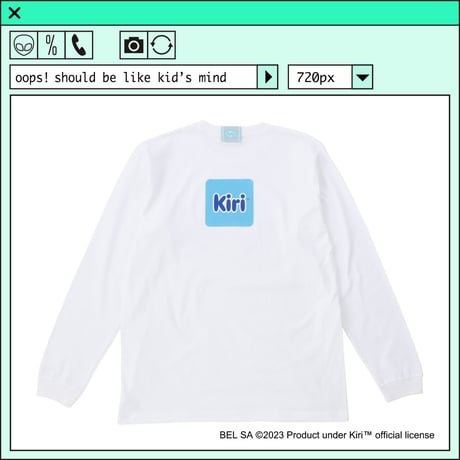 %psh Kiri™ long sleeve tee　/　KIR-OPS2301 WHITE