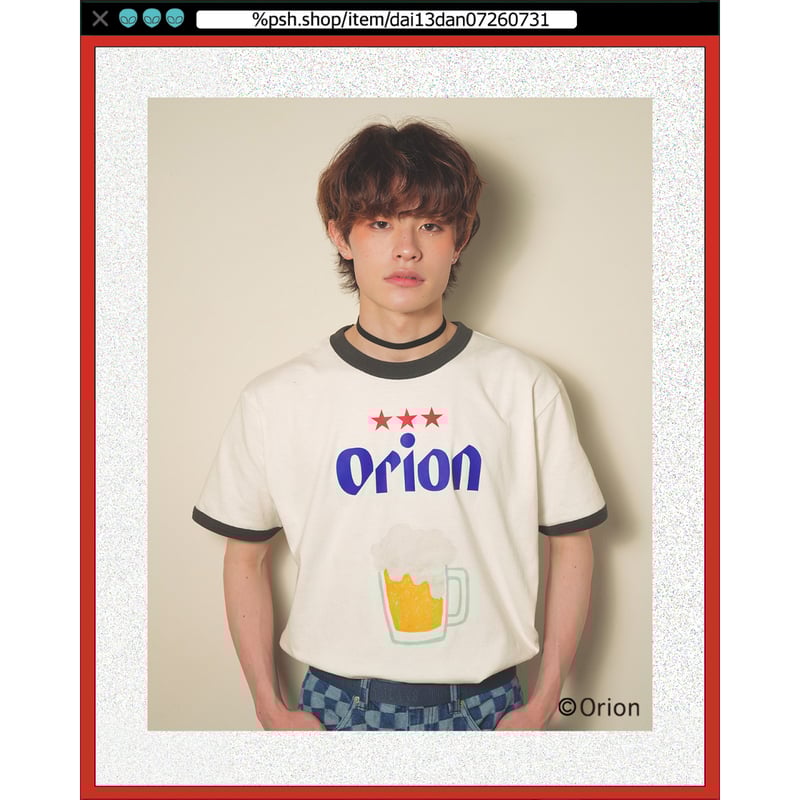 ORION GORION BEER コラボTシャツ第2弾 Mサイズ 沖縄クリエイターコラボTシャツ：THE BEER OF BEERS! チャコール