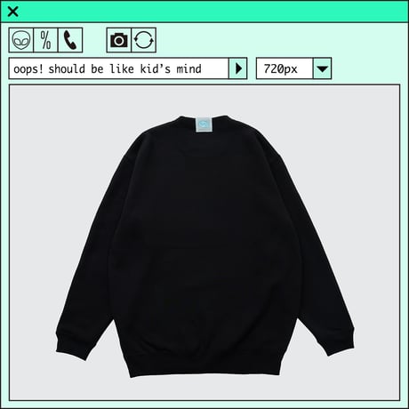 %psh Hyena sweat　/　OPS-2403 BLACK