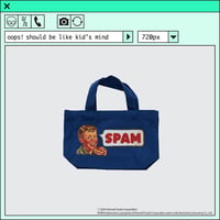 ％psh SPAM® Brand lunch tote bag　/　SPA-OPS2406 NAVY
