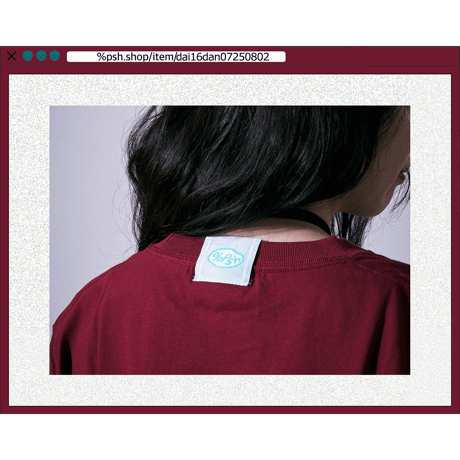 %psh heart tee　/　OPS-2502 BURGUNDY