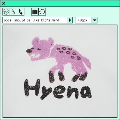 %psh Hyena sweat　/　OPS-2403 WHITE