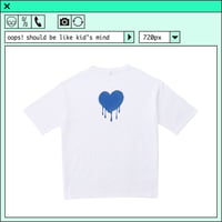 %psh retro crayon art Tee　/　OPS-2206 NAVY