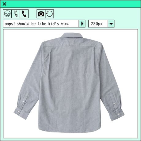 %psh Hyena Long Sleeve Shirt　/　OPS-2201 GRAY